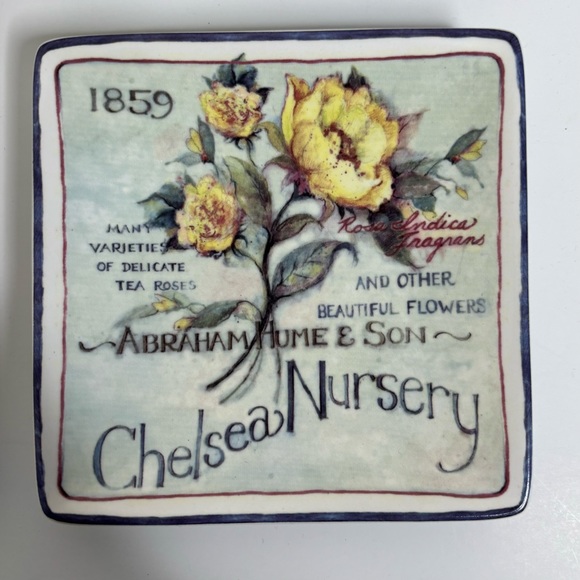 MWW 4” Mini Plate Set English Garden Flowers - Picture 4 of 9